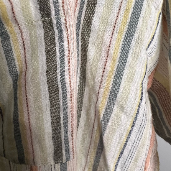 anthropologie akemi kin striped embroidered button down - Picture 9 of 9